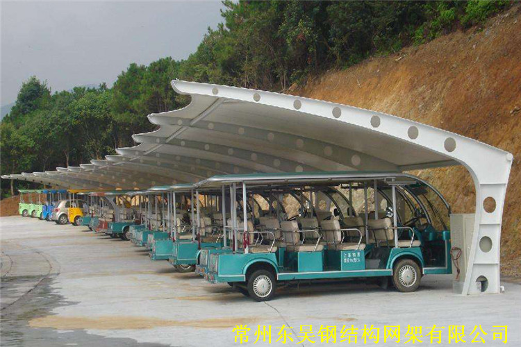 中型旅游区膜结构车棚