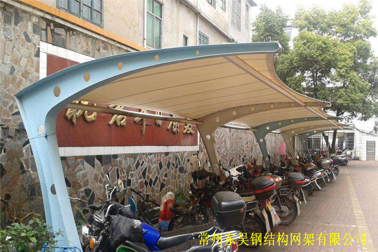 小区膜结构车棚（电动车及摩托车）